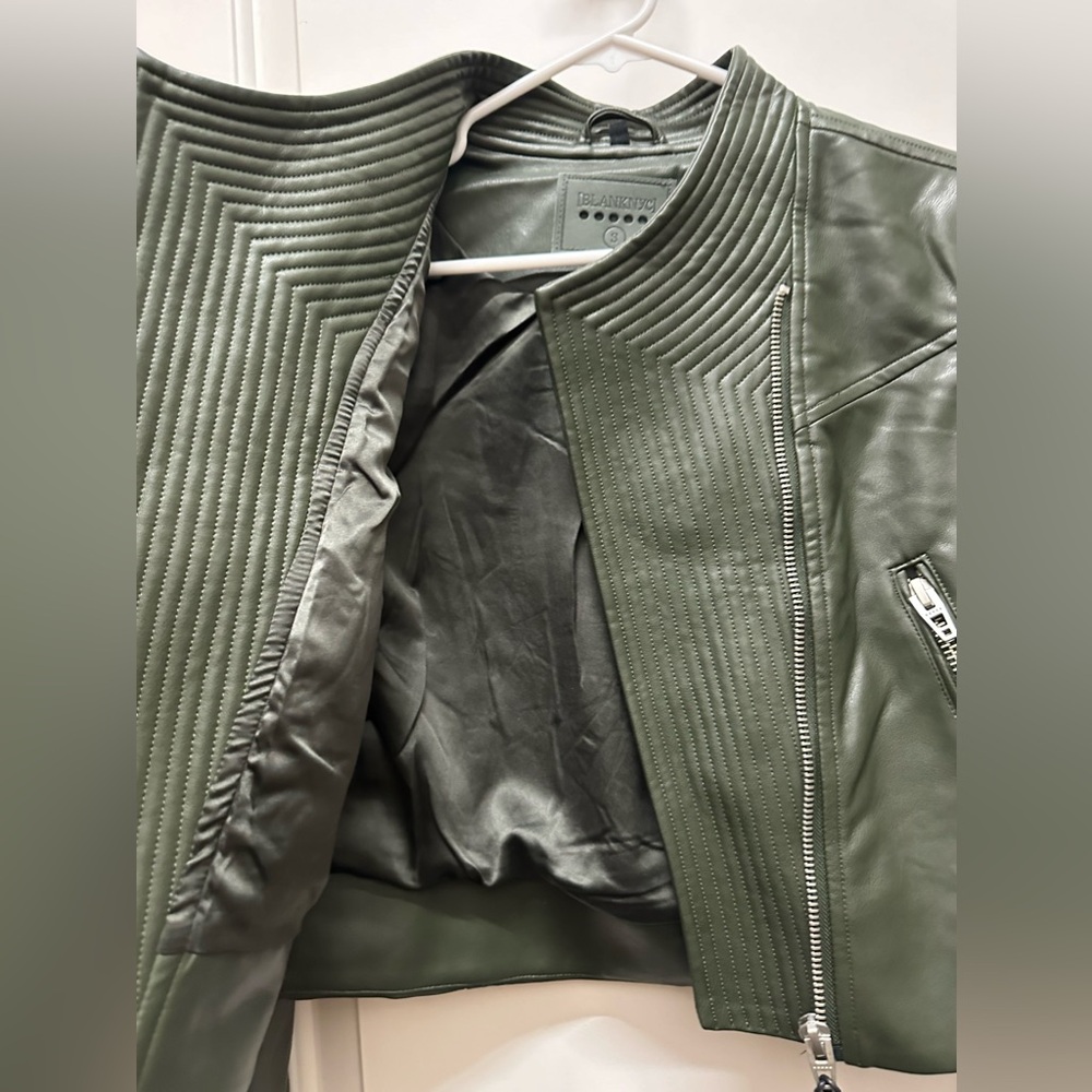 BLANK NYC Green Quilted Moto Jacket NWT Size small - Picture 10 of 10